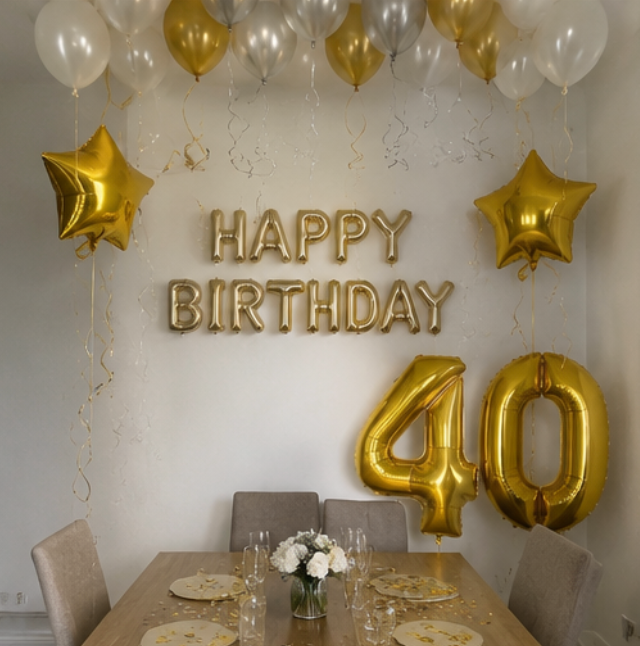 Birthday balloon setup example 3