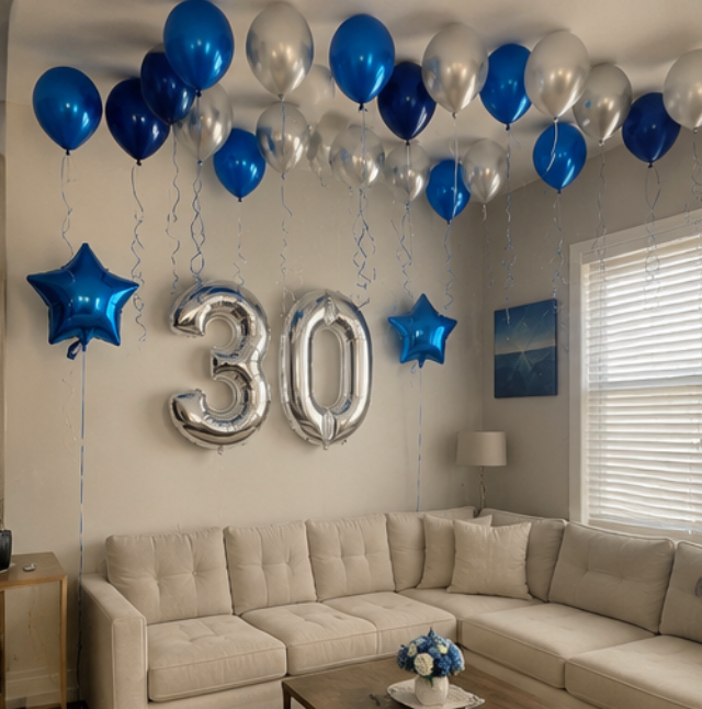 Birthday balloon setup example 4