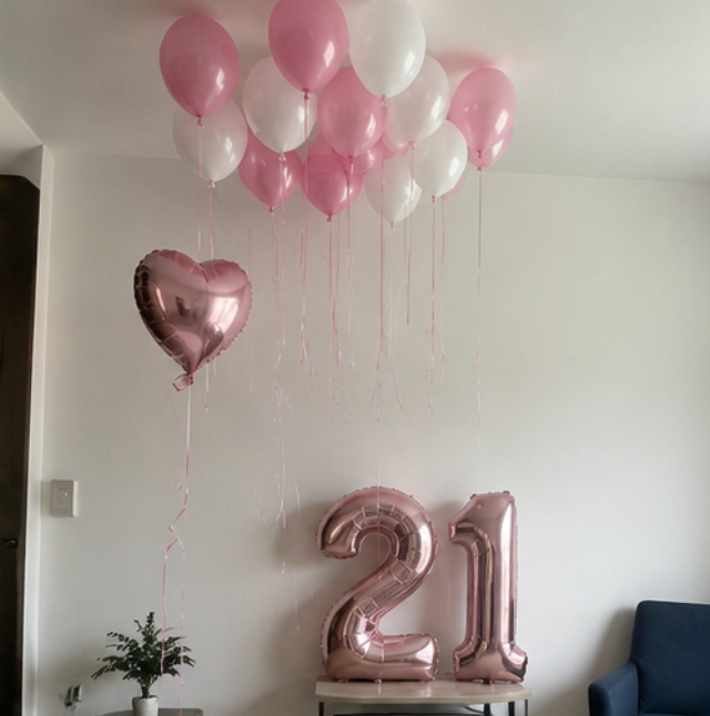Birthday balloon setup example 5
