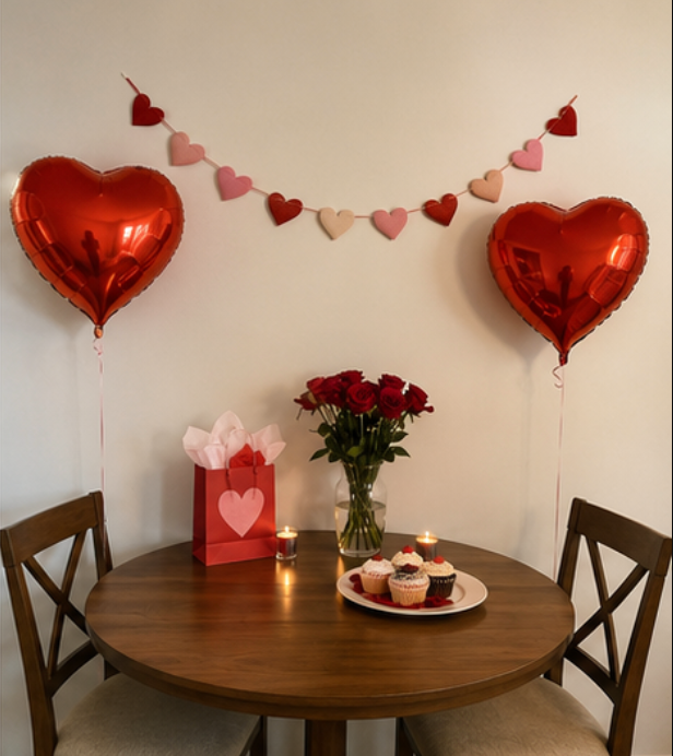 Valentine’s Day romantic setup example 3
