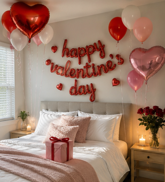 Valentine’s Day romantic setup example 6